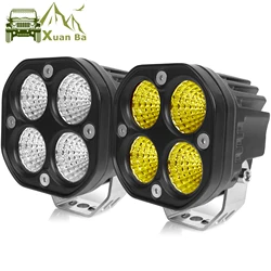 3 Inch Led Work Light 12V 24V 4x4 Offroad Flood Beam For Motorcycle Car ATV 4WD Lada Pickup Truck Motocross Headlight Fog Lamp