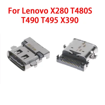 1-10 adet TYPE-C USB Jack DC güç portu Lenovo ThinkPad X280 T490 T480S X390 L13 T590 DC konnektör dizüstü USB-C soket