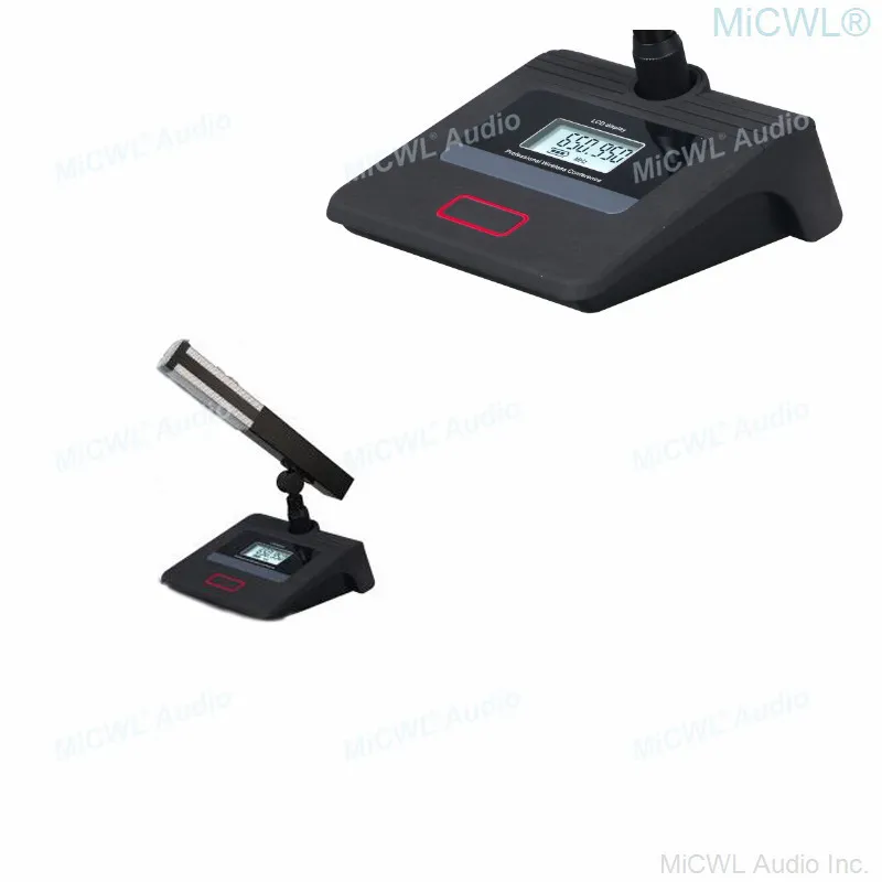 มิกวอล 360 °   หมุนไมโครโฟนการประชุมไร้สาย 8 ยาว Gooseneck เดสก์ท็อปห้องประชุมระบบ 6.35 มม.Balanced MIX OUT