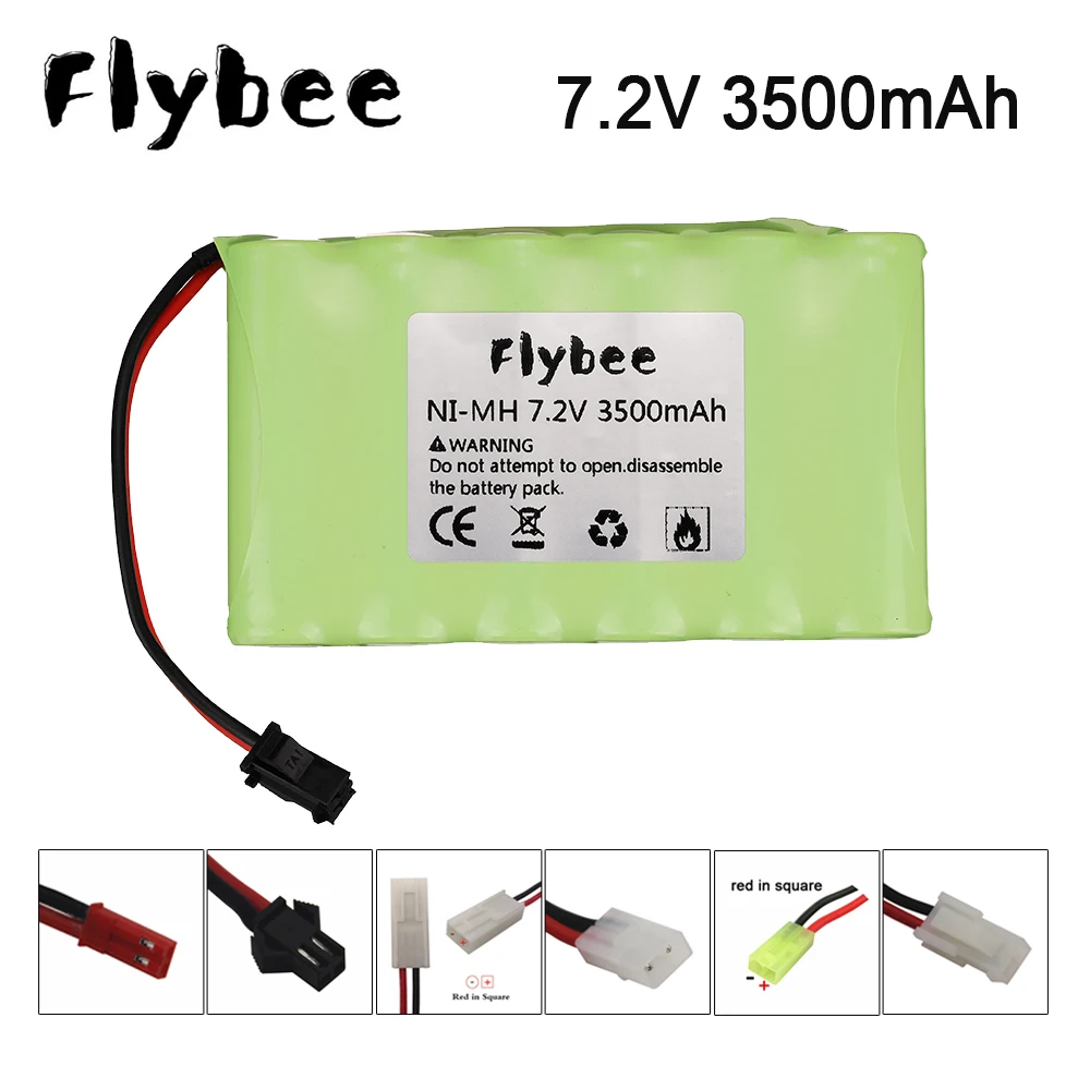 업그레이드 7.2 v AA NI-MH 충전식 배터리, 원격 제어 전기 장난감 보트 자동차 트럭 7.2 V 3000mah 3500mah aa nimh 배터리