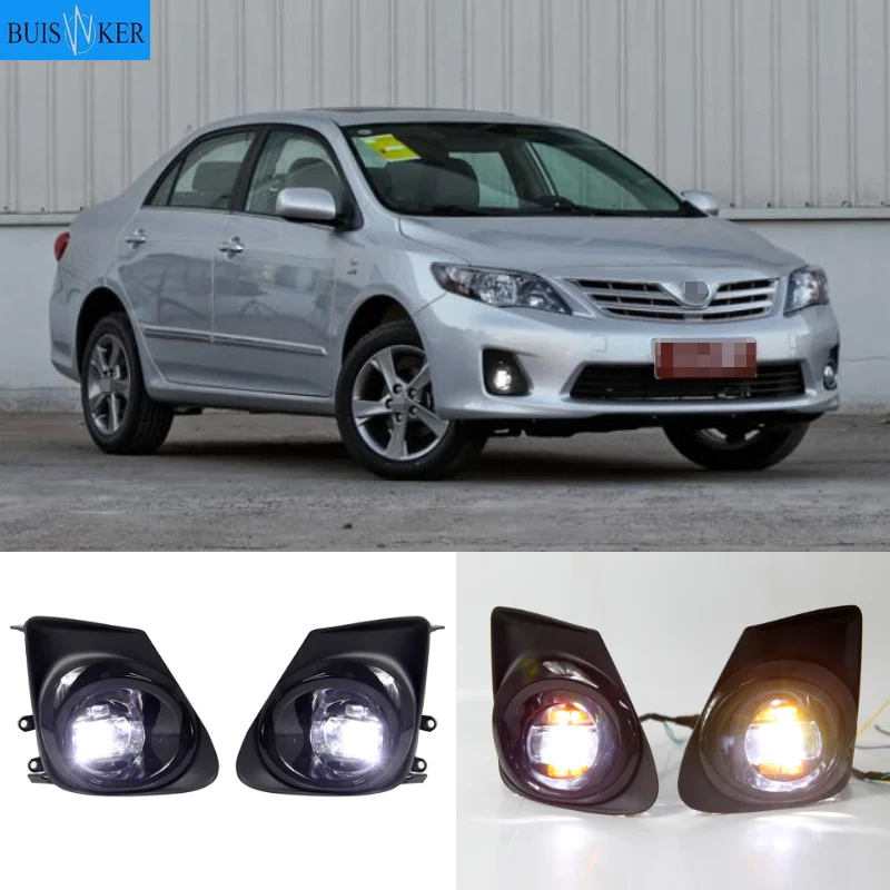 

Fog light for Toyota Corolla 2011-2013 headlight fog lights fog lamps Switch Grille cover halogen LED foglights frame headlights