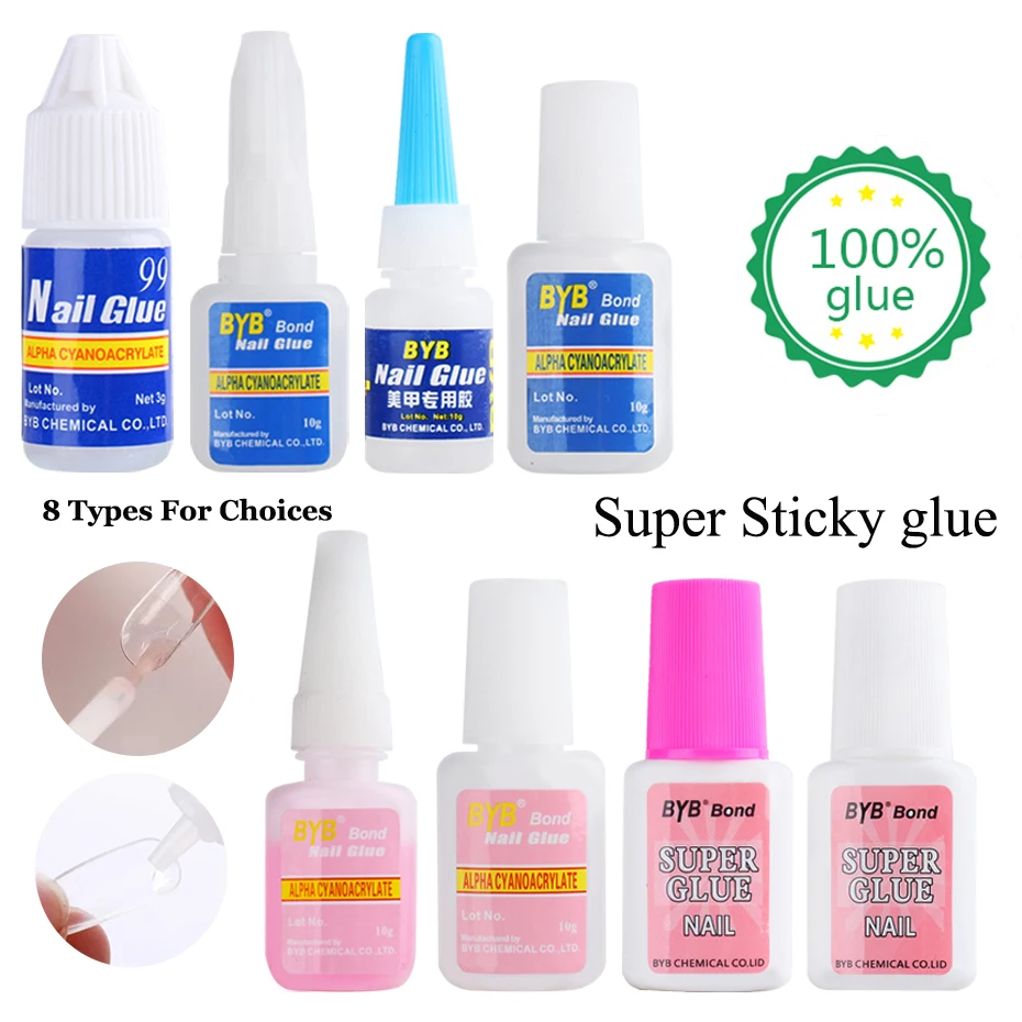 Fast Dry Nail Glue False Nail Tips Gel Polish Fake Nails Extension Adhesive Super UV Glue Acrylic Nail Art Tools Manicure TR1866