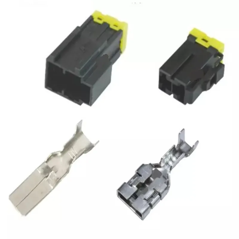 7123-4123-30 200SETS DJ7021Y-9.5-11/21 9.5mm 2Pin AMP Car Electrical Wire Connectors for VW,BMW,Honda,NISSAN AND other models.