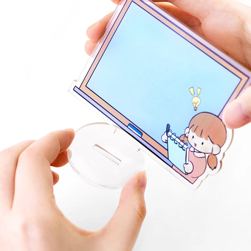 Kawaii Creative Acrylic Message Board Signboard Desktop Stand Decoration Notepad Mini Graffiti Small Whiteboard