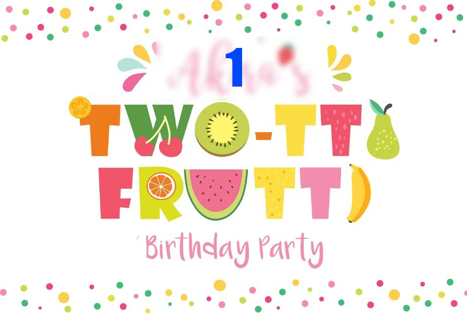 custom Fruits Girls Party Candy Buffet Polka Dot photo backdrop  High quality Computer print birthday background