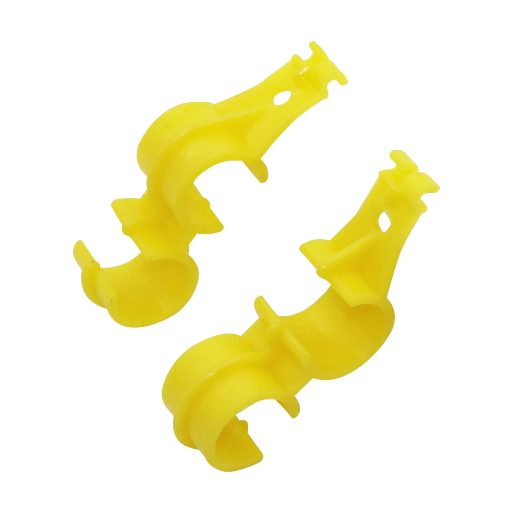 Poultry  S-type Hook Plastic Poultry Chicken Water Supply Pipes Clips Nipple Drinker Line Hanger Hooks Water Pipe Fixing 100 Pcs