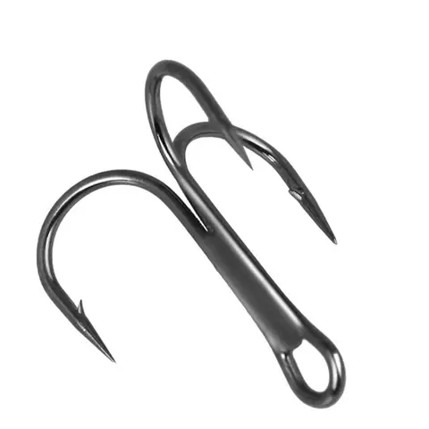 High Carbon Steel Treble Fishing Hooks 10pcs