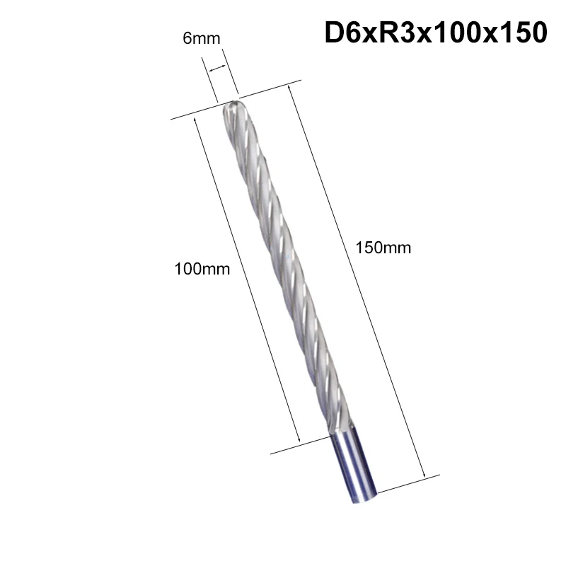 Ball Nose End Mills Taper Ball Head Foam Engraving Cnc End Mill Tools For Milling Foam  Cnc Router Ball Nose Router Bite