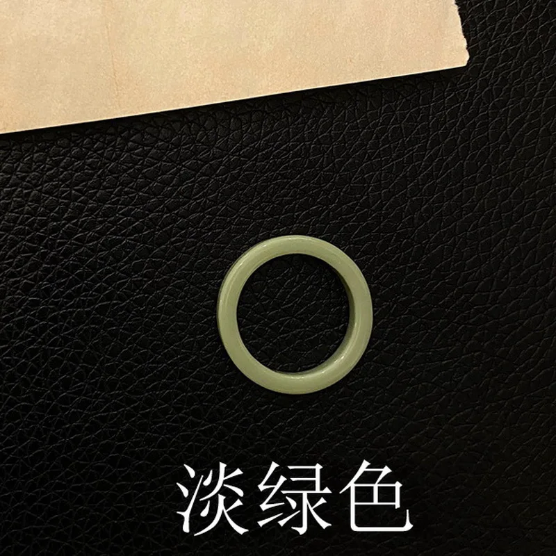 Neue koreanische ästhetische bunte Harz-Acryl-Ringe im Set für Damen – geometrische runde Ringe, temperamentvoller, vielseitiger Schmuck als Geschenk – Detail 24