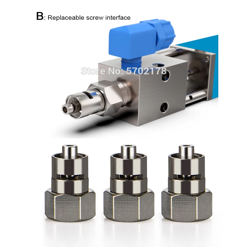 10 pces m10 adaptador de válvula de distribuição 21a adaptador de agulha de válvula de distribuição