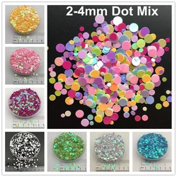 20g 2mm 3mm 4mm Dot Shape PVC loose Sequins Glitter Paillettes for Nail Art manicure/sewing/wedding decoration confetti