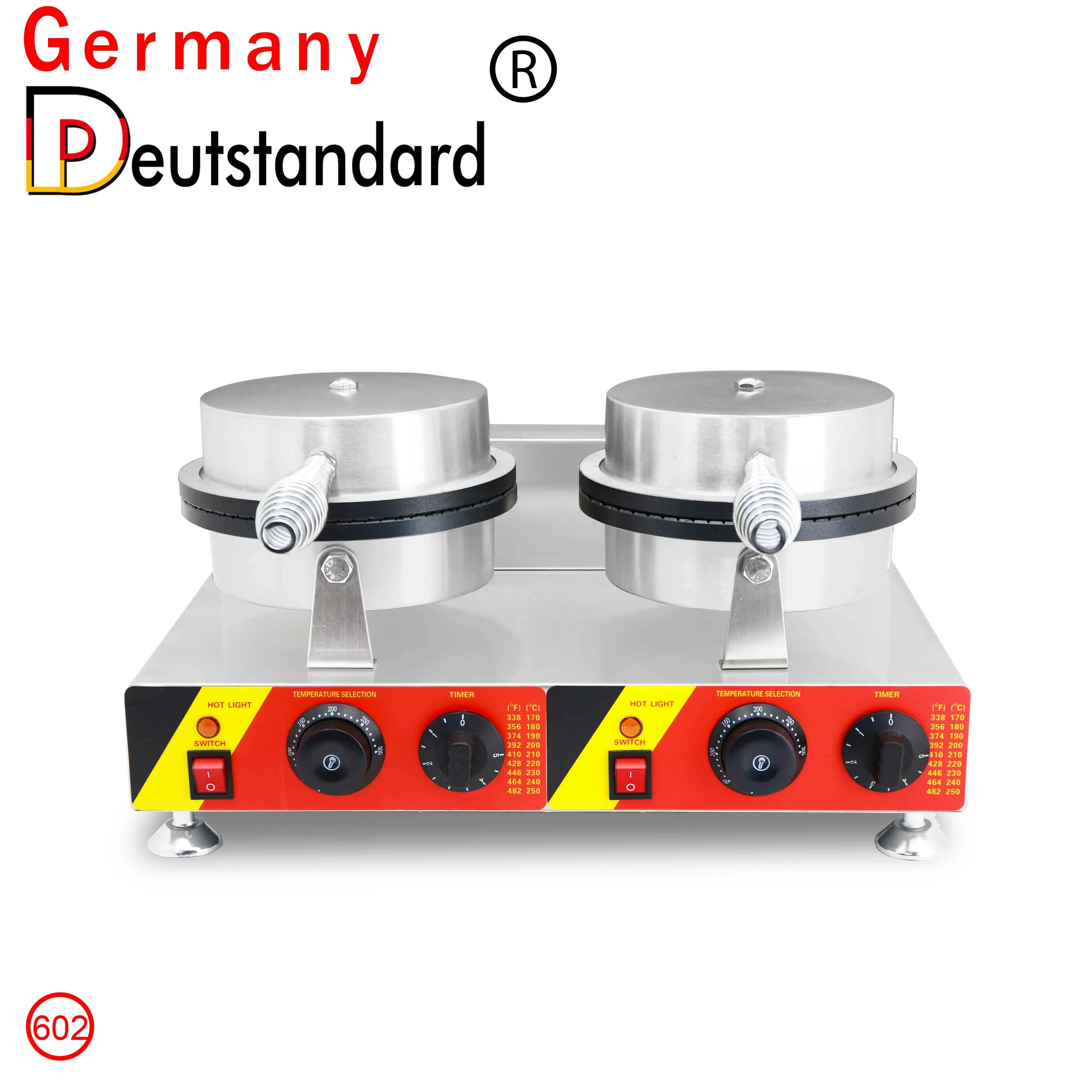 Meest Populaire Dubbele Hoofd België Ei Wafel Kegel Maker 110V/220V Ijsje Maker Wafel Ijs cream Maker Bakken Apparatuur