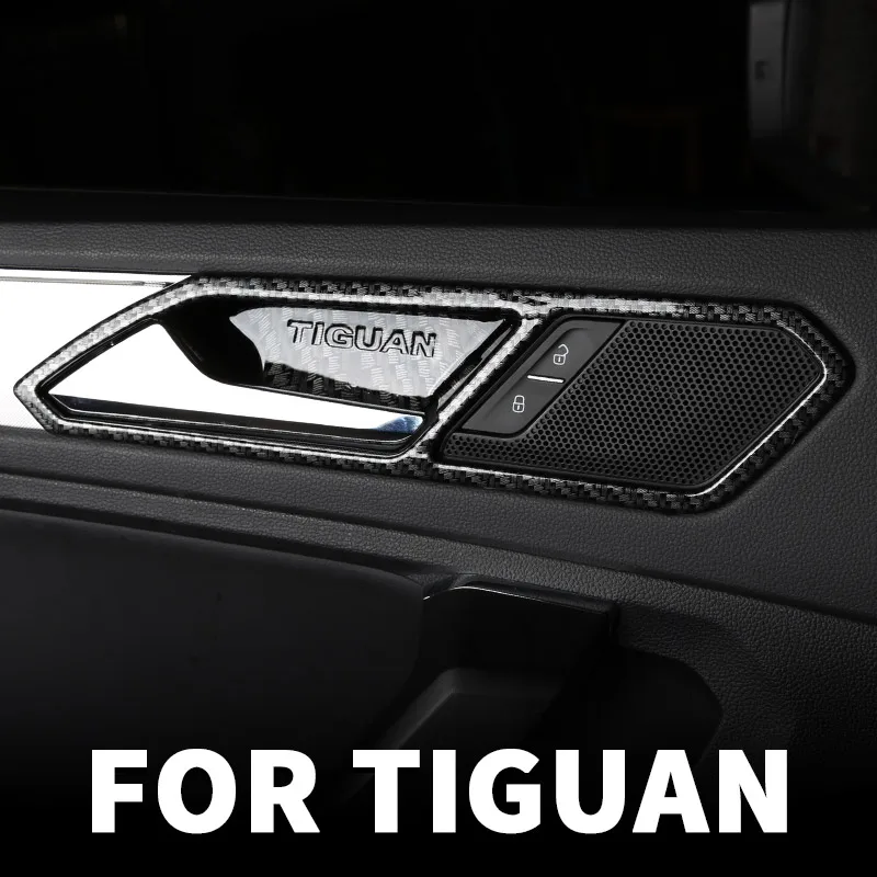 Car door inner door wrist sticker handle protection patch decoration modification For Volkswagen Tiguan mk2 2017 18 19 2020 2021