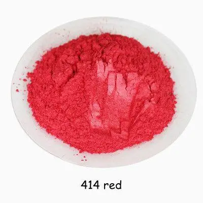 414 Red 10g mica pigment for nail glitter,mica powder for eyeshhadow,lipsticks DIY nail arts,pearlescent powder cosmetic