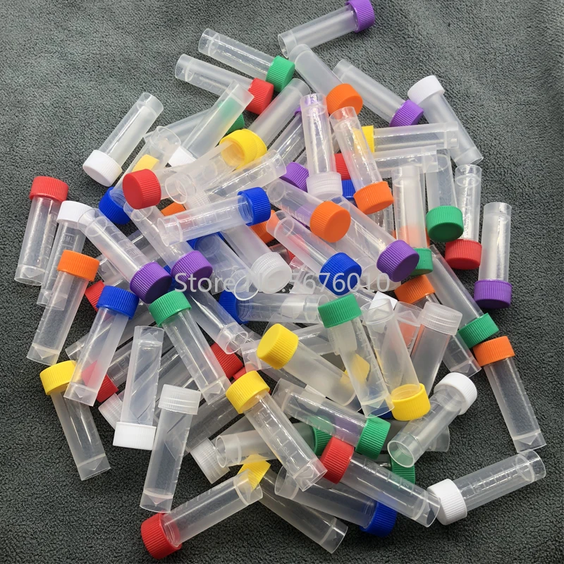 5ml Cryovial Kunststoff Test Rohre Kryo Fläschchen Einfrieren Rohr Kalt Lagerung Rohr mit Dichtung