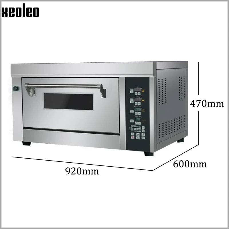 

XEOLEO Spray Steam Pizza Oven Commercial Oven with Heating Board Professional Pizza/bread Electric Oven