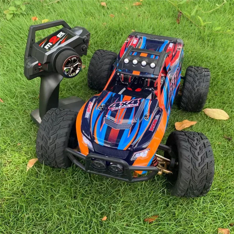 1:10 Large All-Terrain Off-Road Remote Control Car Truck 2.4G 4WD 50KM/H LED Lighting High Speed Torque Servo Electric RC Car