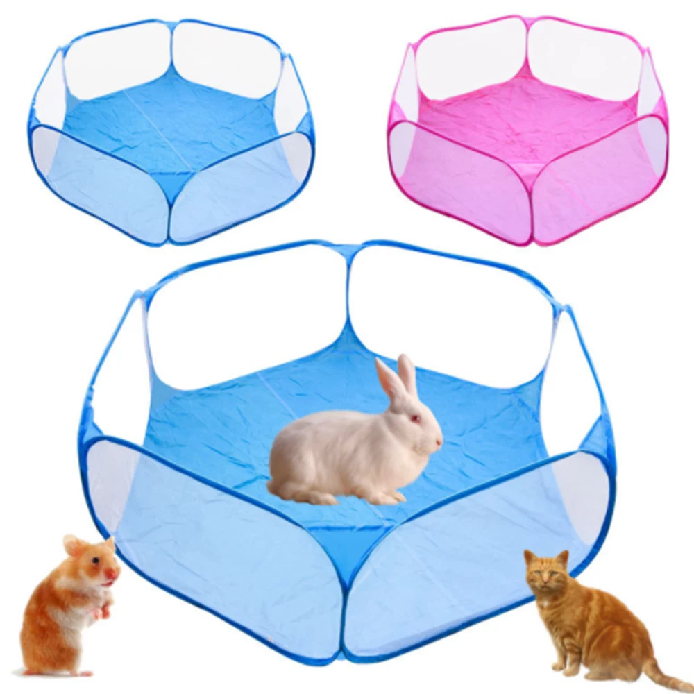 

Pet Playpen Portable fashion Open Indoor / Outdoor Small Animal Cage Game Playground Fence for Hamster Chinchillas Guinea- Pigs