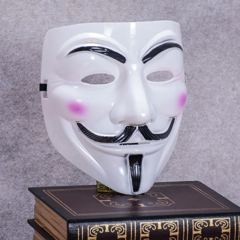 Anonymous V Face Full Face Mask Halloween Adult V for Vendetta Mask Anonymous Masked Protester Mask Guy Fawkes Masks Anime Mask