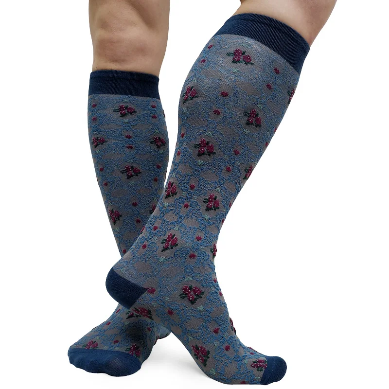 Mens Long socks Knee High Sexy Dress suit sock stockings Fashion Desigh socks for Male Formal Socks For Fetish collection