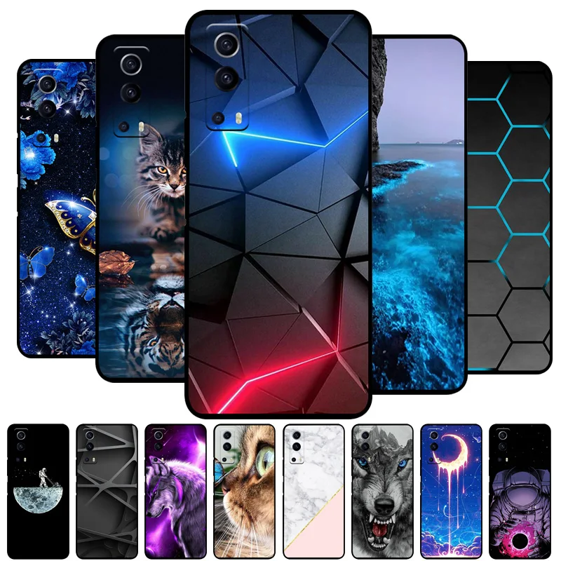 For Coque Vivo Y72 5G Case Silicon Back Cover Phone Case For Vivo Y72 5G Cases Soft bumper Funda for Vivo Y 72 5G 6.58