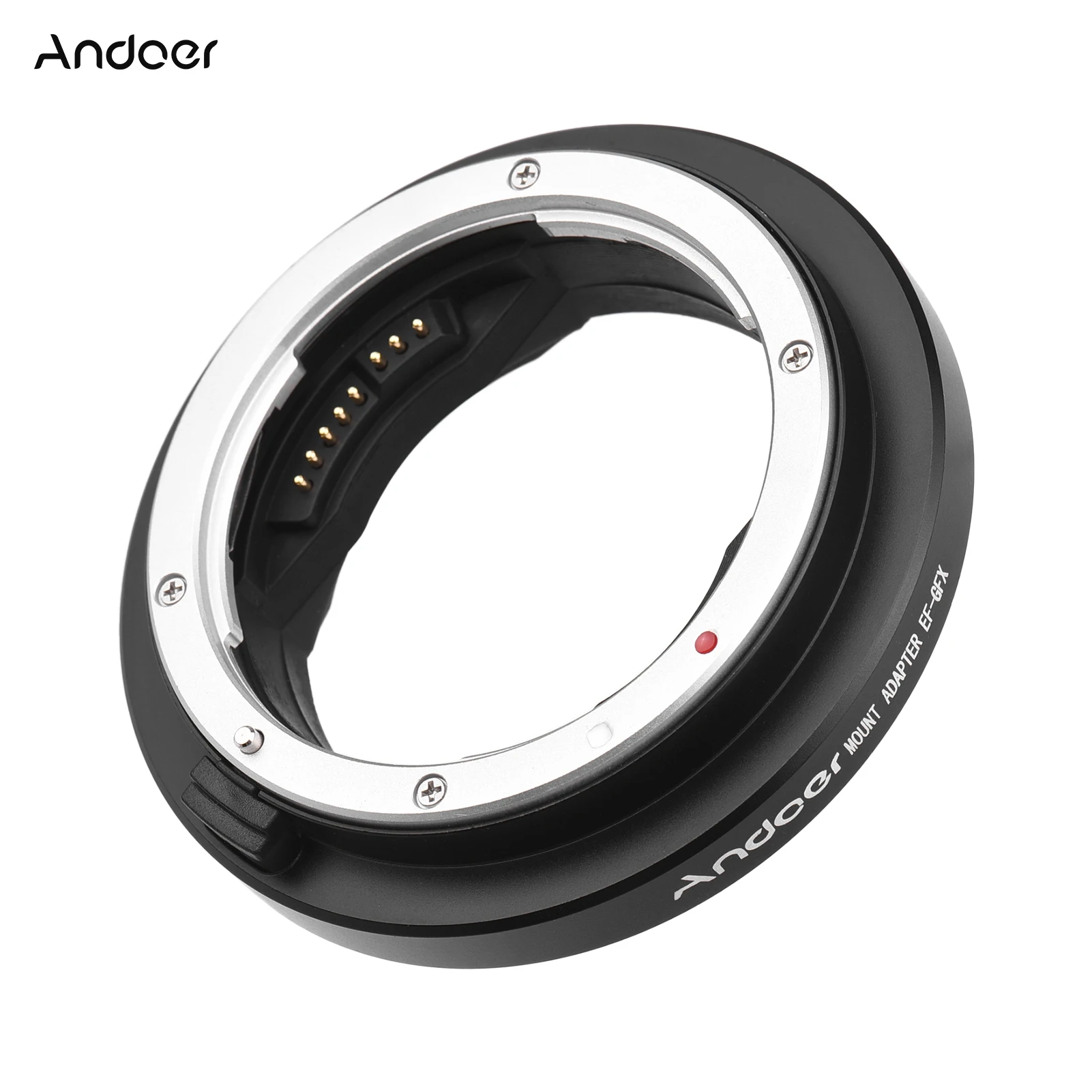 Andoer EF-GFX Camera Lens Adapter Ring AF for Canon EF-mount Lens to FujiFilm GFX-mount MED-format Cameras GFX100 GFX50S GFX50R