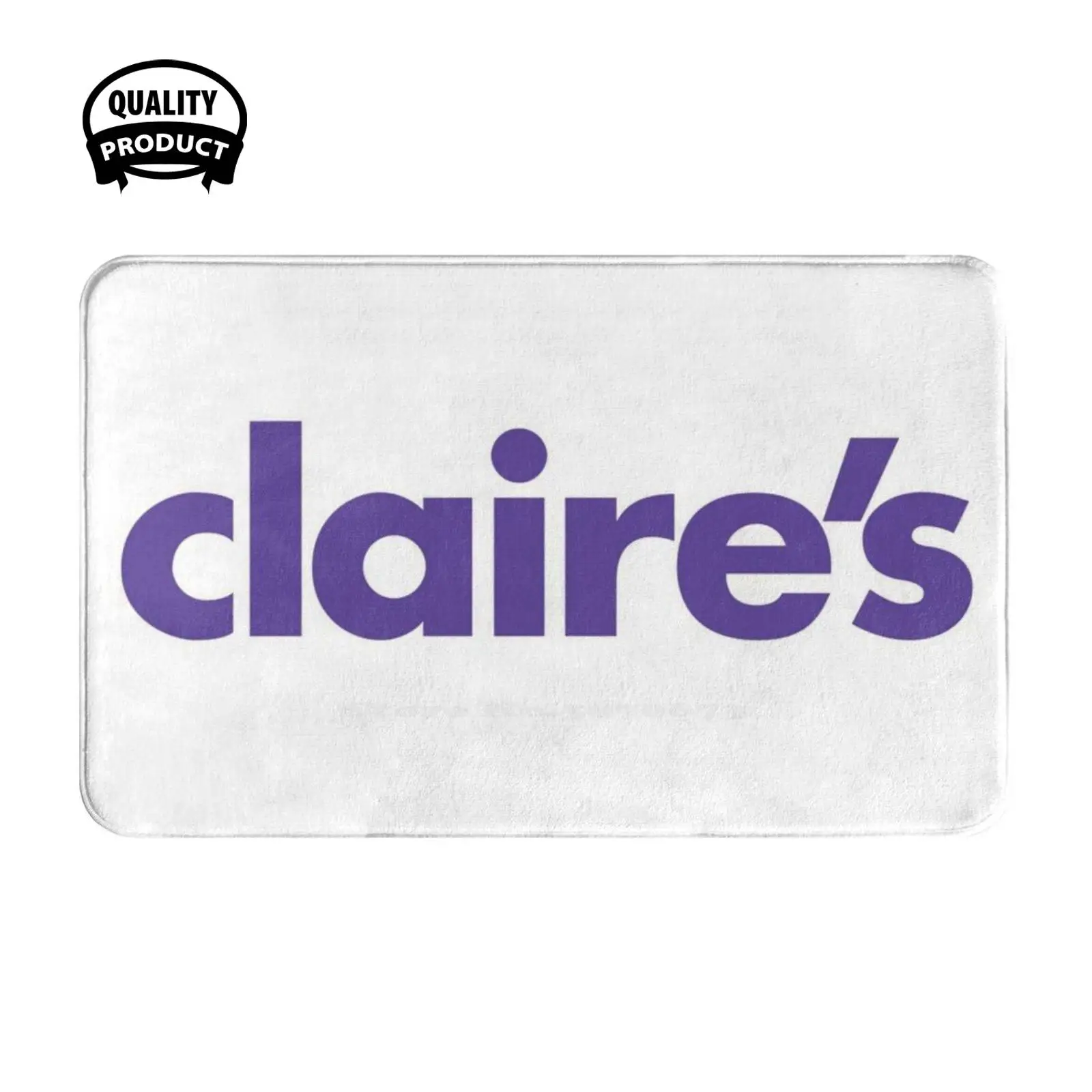 Claire’S Logo Soft Cushion Home Carpet Door Mat Car Rug Claire S Logo Store Shop Official Uniform Jewellery Staff Bracelets Y2K