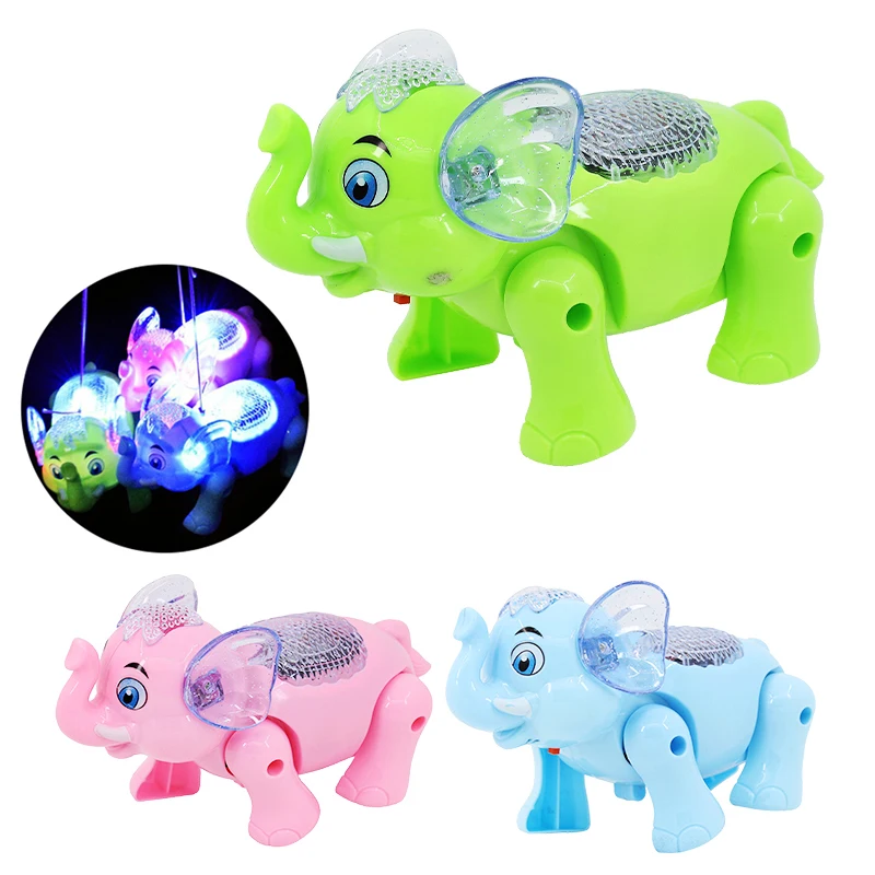 Interessante simpatico elefante elettronico animali domestici giocattolo Robot musica classica camminare elefante animale bambini giocattoli elettronici per bambini regalo