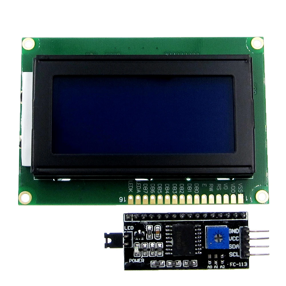 1604 16X4 16*4 Character LCD Module Display Screen LCM Yellow / Blue With LED Backlight SPLC780 HD44780 Controller IIC / I2C