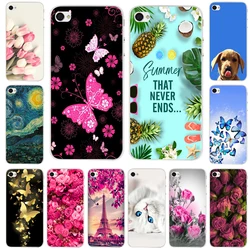 Floral Butterfly Case For iPhone 4 4S 5 5S SE 6 6S Plus Coque Soft TPU Funda Silicone Capas Phone Cover For iPhone 5 S 5S Case