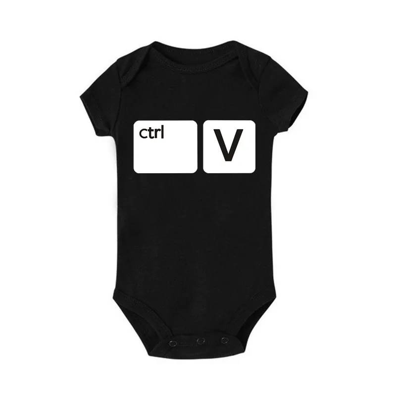 Ctrl C Crtl V Twins Clothes Twin Announcement Gifts for Twins Baby Shower Gift for Boys Girls Identical Twins Bodysuits Wear