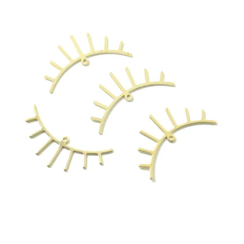 10 pieces18*36mm brass eyelash pendant sunflower lace pendant supplies Diy handmade earrings necklace jewelry making accessories