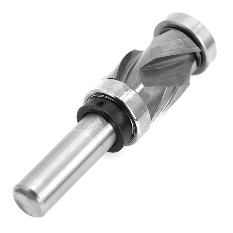 Top and Bottom Bearing Ultra-Perfomance Compression Flush Trim Solid Carbide CNC Router Bit - 12mm 1/2\