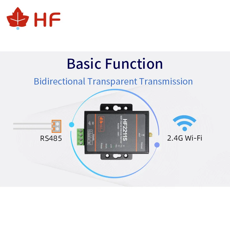 HF2211S Serieel Naar Wifi RS485 Naar Wifi/Ethernet Converter Module Voor Industriële Automatisering Data Transmissie Tcp Ip Telnet Modbus