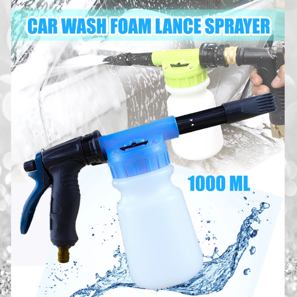 

1 Liter Low-Pressure Car Wash Accessories Car Washer Spray Gun Foam Lance Sprayer Foam Pot Car Wash Tool