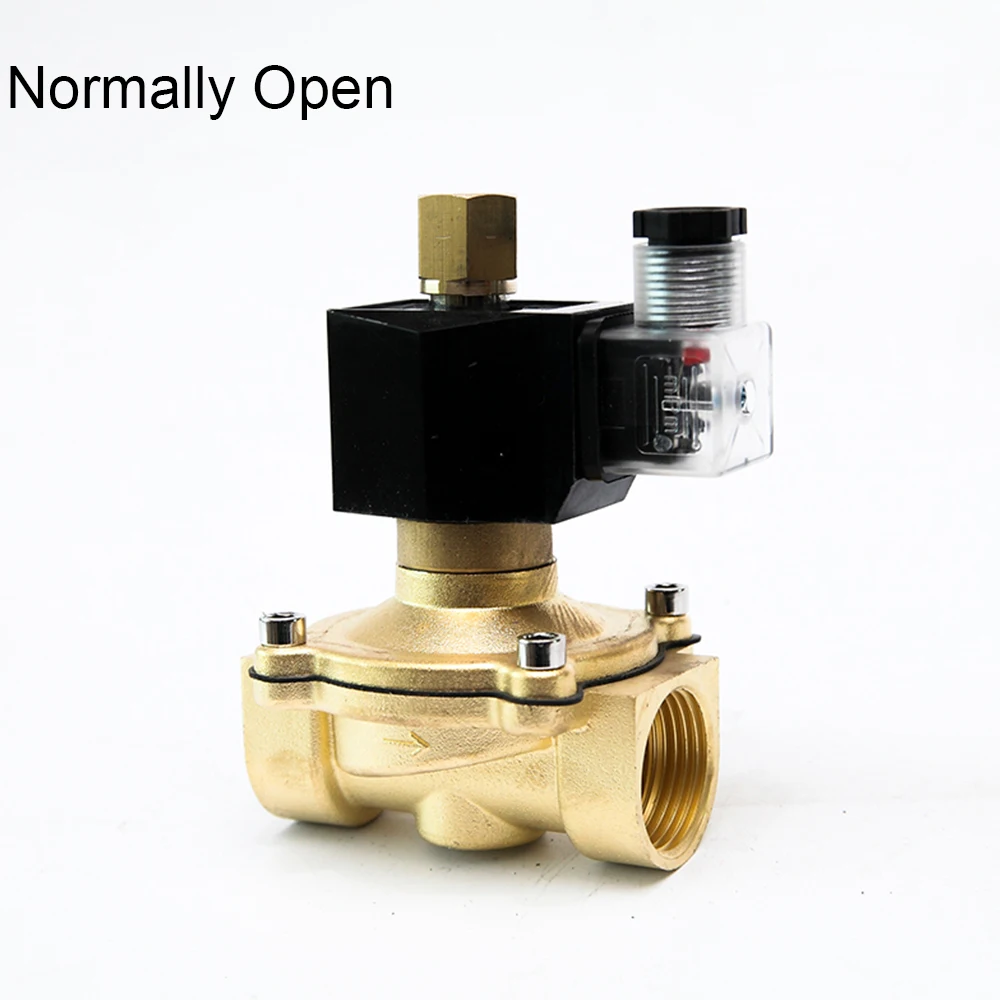 DN10 DN15 DN20 DN25 DN32 DN40 DN50 Brass Waterproof Solenoid Valve IP65 Normally Closed Normally Open Solenoid Valve