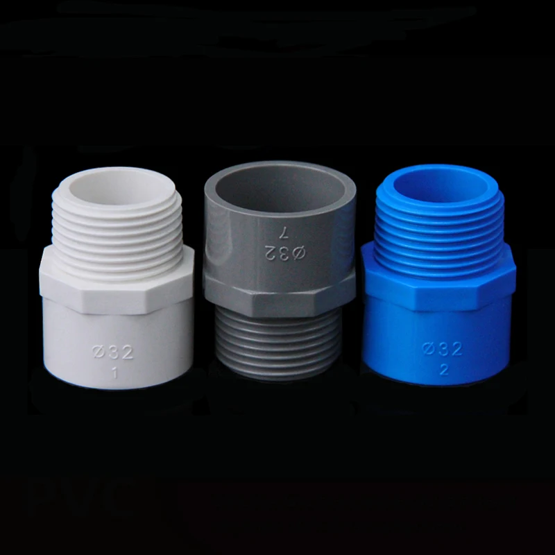 

PVC Pipe Fitting - Male Thread Socket 20,25,32,40,50,63,75,90,110mm x BSP 1/2",3/4",1",1 1/4",1 1/2",2",2 1/2",3",4" Connector