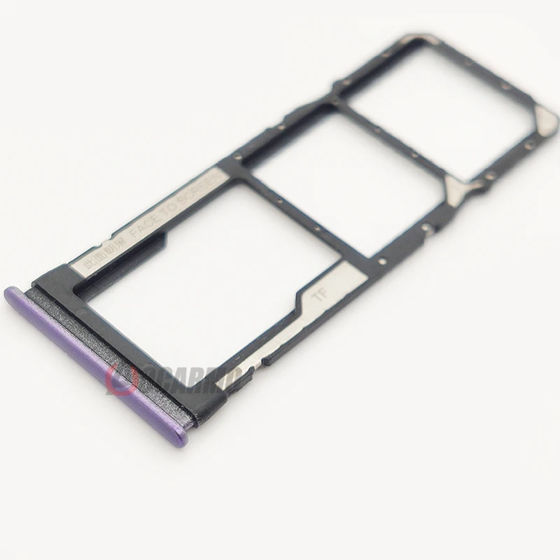 Aocarmo Sim Tray Holder For Xiaomi Redmi Note 9 Pro Note9 9S 9 9A SIM Card Tray Slot Holder Adapter Socket