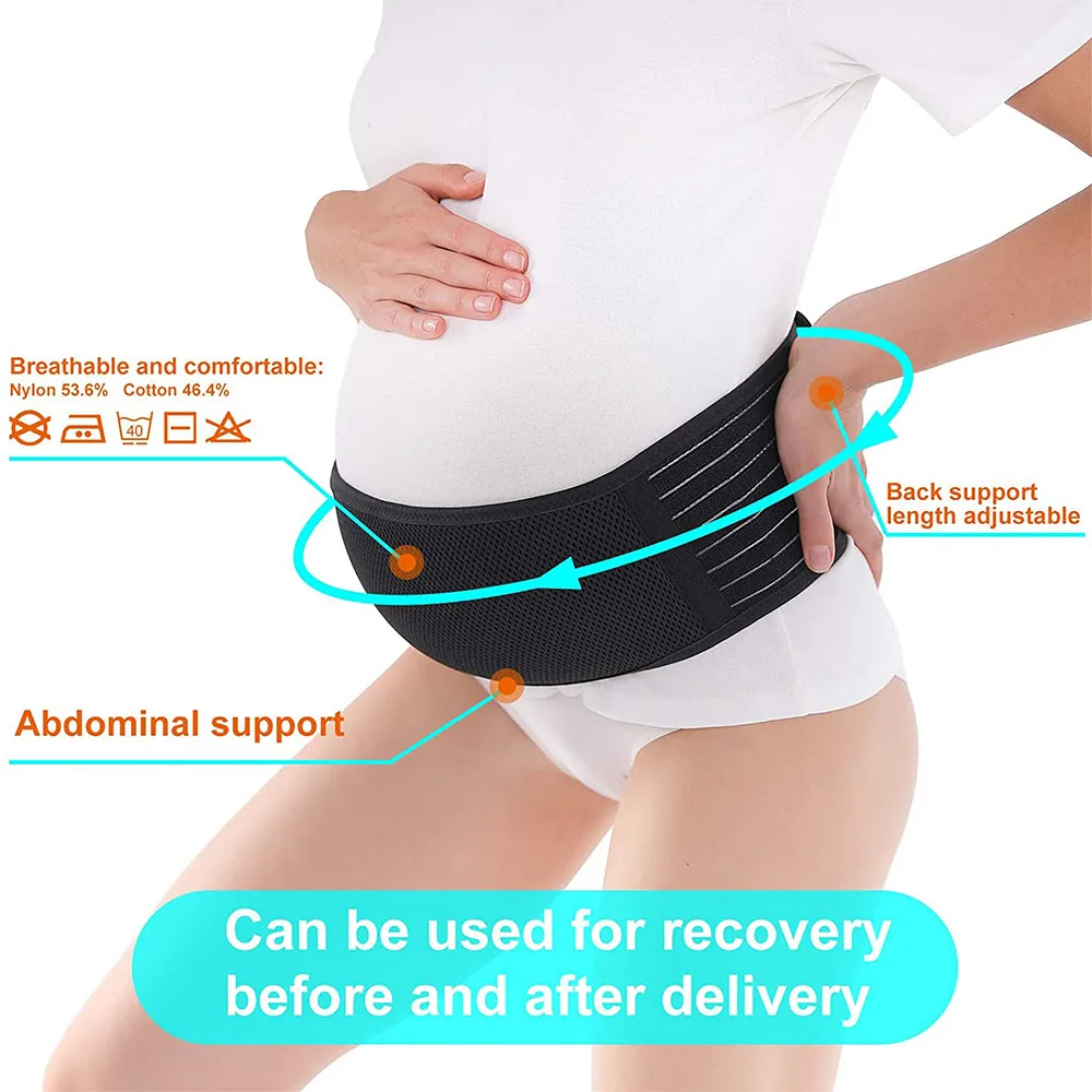 Ademend Moederschap Brace Protector Care Buik Ondersteuning Buik Kleding Zwangere Vrouwen Riem Taille Band Back Ropa Zwangerschap