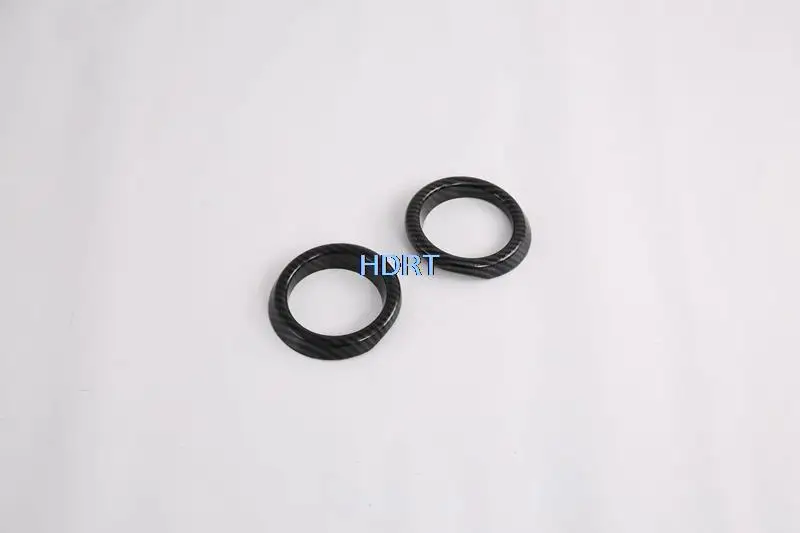 Fit For Ford Transit 2017 2018 2019 Carbon Fiber Styling ABS chrome Car Front Fog light Ring Hood Cover Trim Styling Sticker