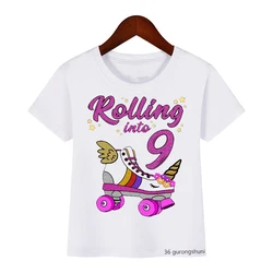 T-Shirt For Boys/Girls Cool Skates Graphics 1to9 Years Old Birthday Costume Kids Clothes For Boys/Girls Universal Tshirts Tops