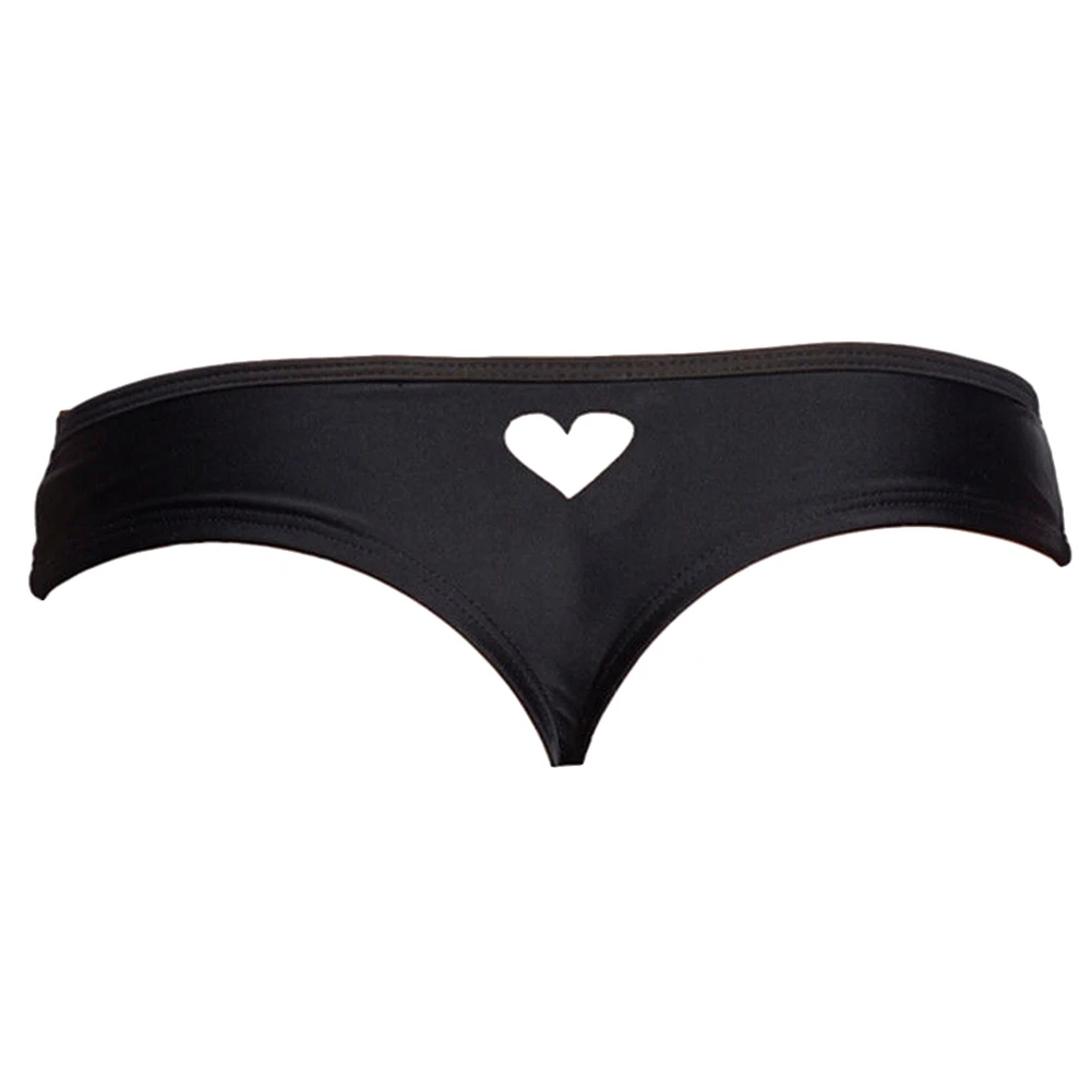 Heart-shaped Sexy Female Swimwear Women Swim Brief Briefs Brazilian Bikini Bottom Cheeky Butt Thong Tanga Panties Underwear