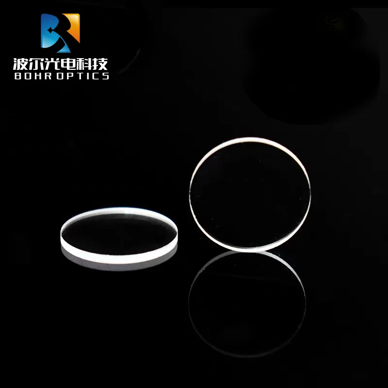 2pcs Circular Ultraviolet Quartz Plate Fused Silica Material High Light Transmission Quartz Glass Plate