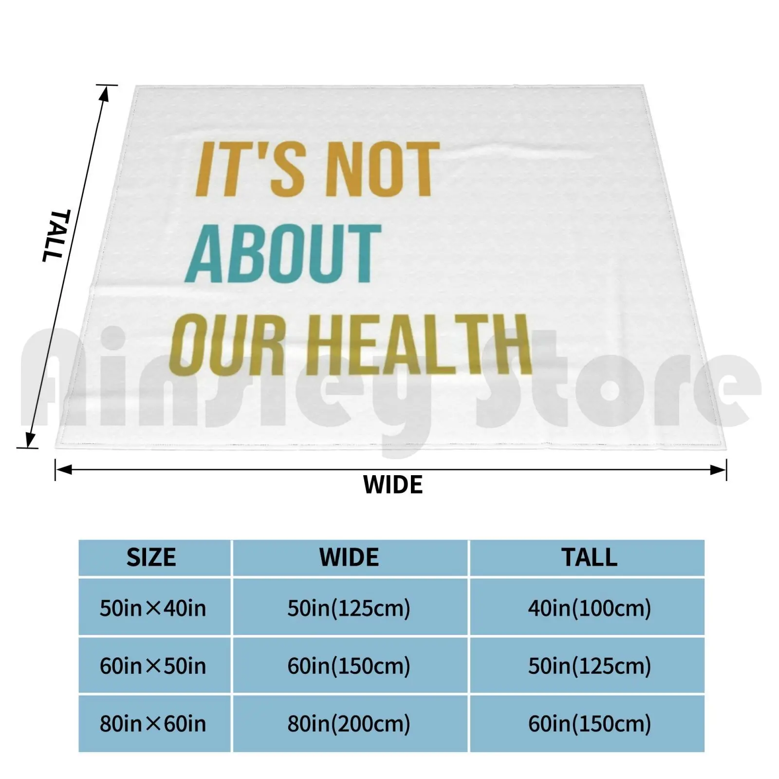 It's Not About Our Health Blanket Fashion Custom Health Its Not About Our Health