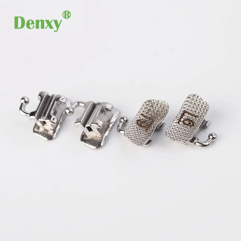 Denxy 20/40pcs High Quality Dental Orthodontic Buccal Tubes 1st molar Covertible buccal tube bondable tube Ortho braces brackets