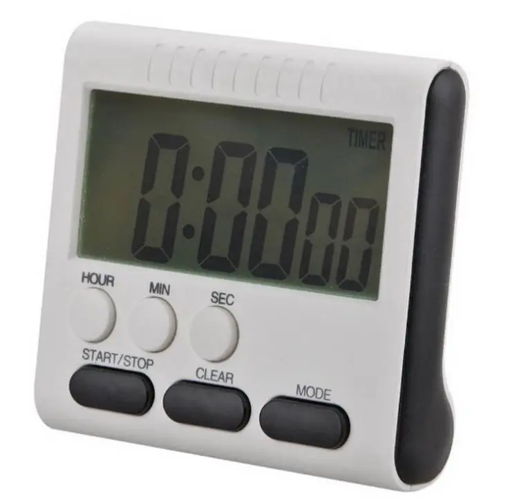 

200pcs Digital Timer Count-Down Up Clock Loud Electronic Magnetic Large LCD Alarm 24 Hours for Kitchen Cooking Matches SN3716