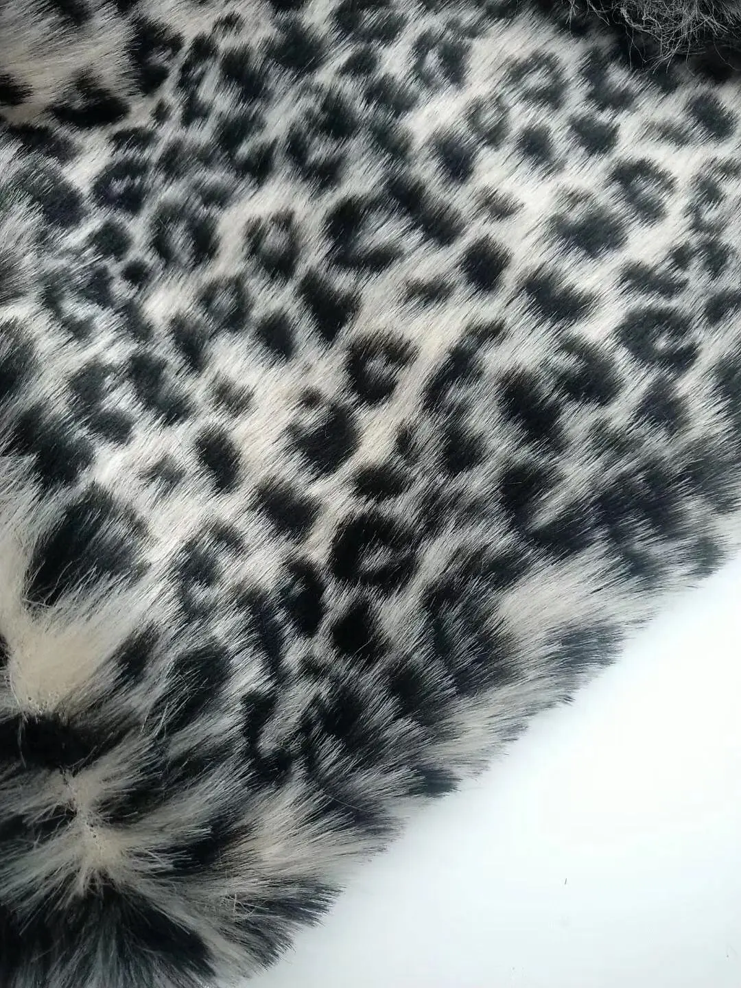 160*100cm faux fur imitation leopard large fur jacquard spots  plush faux fur fabric for coat  vest fausse fourrure tissu