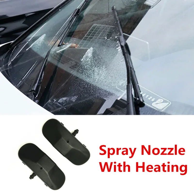 Car Windscreen Spray Glass water nozzle With Heating For JETTA GOLF 5 MK5 6 MK6 PASSAT B6 B7 TIGUAN CADDY SUPERB SEAT ALHAMBRA