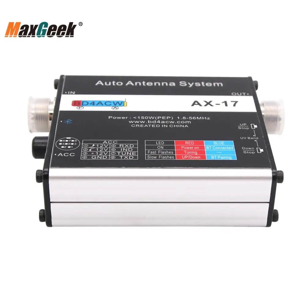 Maxgeek AX-17 Automatische Schraubendreher Antenne Controller für ATAS-120A M-120A M-130A SD330 Anruf Zeichen Version