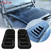 1 par de capó de motor delantero de coche, cubierta embellecedora de salida de aire para Land Rover Defender 90 110 130 2004-2019, accesorio para coche